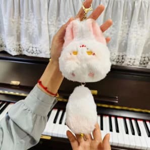 Мʼякий брелок кролик